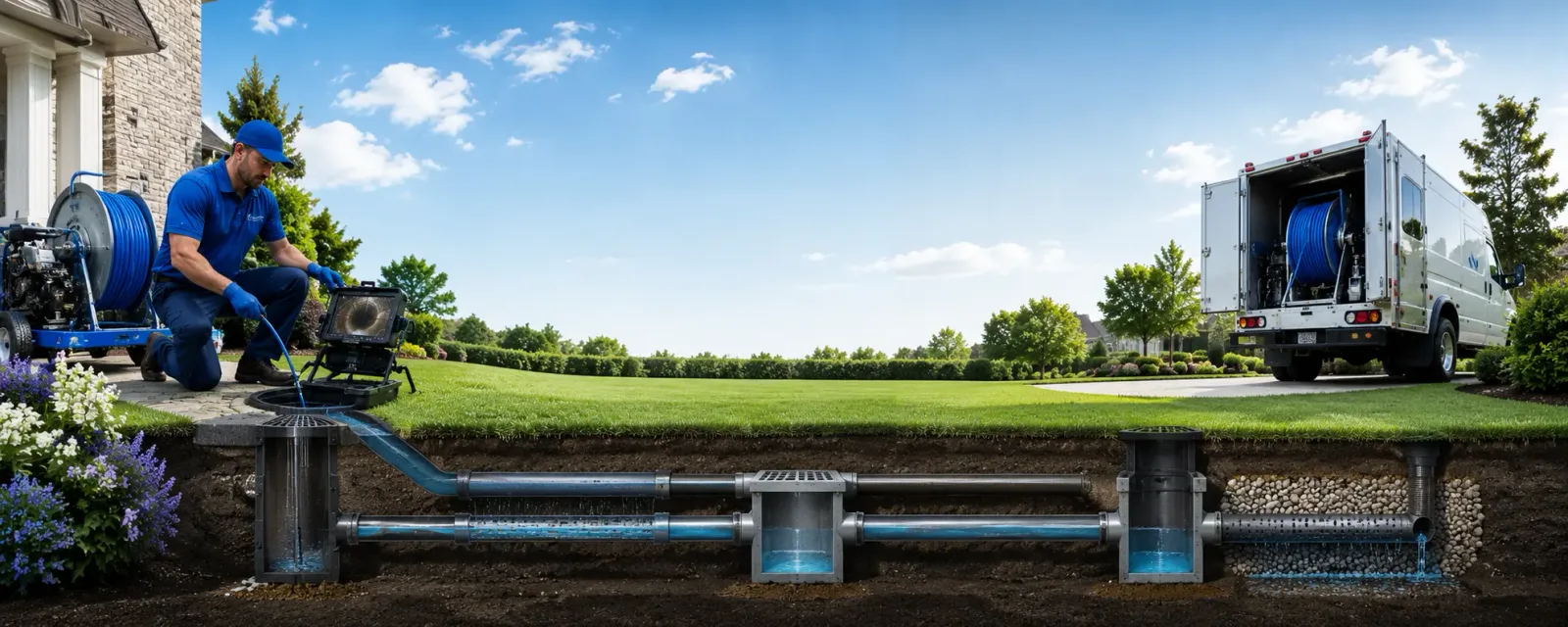Outdoor drain cleaning information for Modena, PA